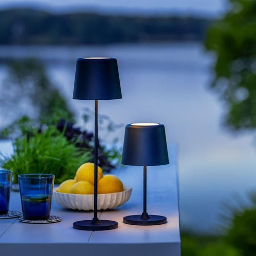 Lampada da tavolo LED KAAMI BRILLIANT - Nera - Esterno - 2W - IP44 - Metallo e plastica