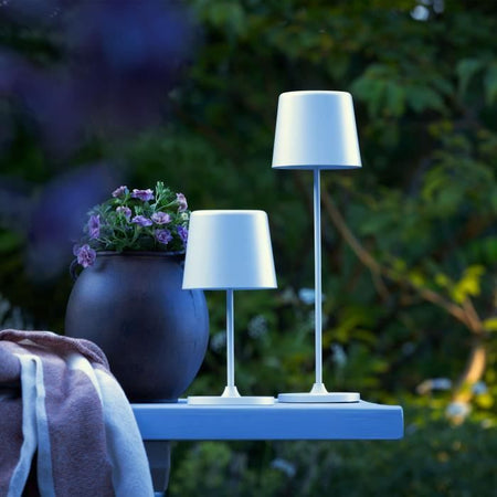 Lampada da tavolo LED KAAMI BRILLIANT - 2W - IP44 - Metallo e plastica - Bianco opaco