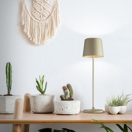 Lampada da tavolo LED KAAMI BRILLIANT - Metallo e plastica - Cappuccino - 2W - IP44