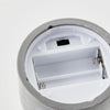 Lotto 3 lampade da tavolo a LED BRILLIANT CANDLE - 2500K - Plastica e vetro - Grigio e bianco opaco
