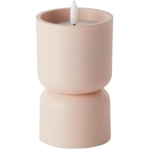 Lampada da tavolo per esterno - BRILLIANT - LOVERE - Forma di candela - Plastica - 3 W - Beige e marrone chiaro