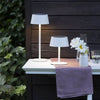 Lampada da tavolo per esterno - BRILLIANT - PICCO - LED e solare - Metallo e plastica - 5 W - Bianca