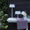 Lampada da tavolo per esterno - BRILLIANT - PICCO - LED e solare - Metallo e plastica - 5 W - Bianca