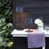 Lampada da tavolo per esterno - BRILLIANT - PICCO - LED e solare - Metallo e plastica - 5 W - Nero satinato