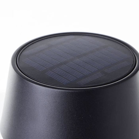 Lampada da tavolo per esterno - BRILLIANT - PICCO - LED e solare - Metallo e plastica - 5 W - Nero satinato