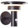 Applique da esterno - BRILLIANT - GARVINA - LED e solare - Rilevatore di movimento - Acciaio inossidabile e plastica - 4 W - Nero
