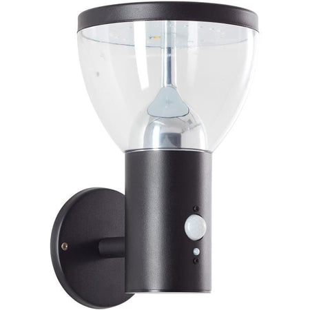 Applique da esterno - BRILLIANT - TULIP - LED e solare - Rilevatore di movimento - Acciaio inossidabile e plastica - 4 W - Nero