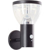 Applique da esterno - BRILLIANT - TULIP - LED e solare - Rilevatore di movimento - Acciaio inossidabile e plastica - 4 W - Nero