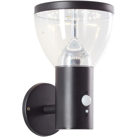 Applique da esterno - BRILLIANT - TULIP - LED e solare - Rilevatore di movimento - Acciaio inossidabile e plastica - 4 W - Nero