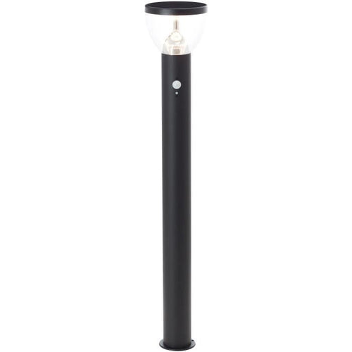 Paletto da esterno - BRILLIANT - TULIP - LED e solare - Rilevatore di movimento - Acciaio inossidabile e plastica - 4 W - Nero