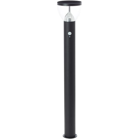 Paletto da esterno - BRILLIANT - TULIP - LED e solare - Rilevatore di movimento - Acciaio inossidabile e plastica - 4 W - Nero