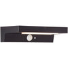 Applique da esterno - BRILLIANT - BARKER - LED e solare - Rilevatore di movimento - Plastica - 4 W - Nero