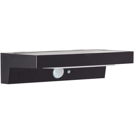 Applique da esterno - BRILLIANT - BARKER - LED e solare - Rilevatore di movimento - Plastica - 4 W - Nero