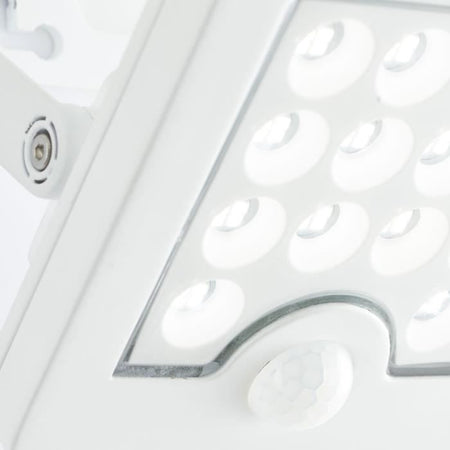 Applique da esterno - BRILLIANT - LUTON - LED e solare - Rilevatore di movimento - Plastica e metallo - 4 W - Bianco