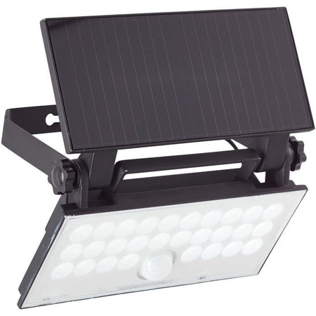 Applique da esterno - BRILLIANT - LUTON - LED e solare - Rilevatore di movimento - Plastica e metallo - 4 W - Nero