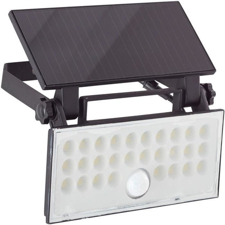 Applique da esterno - BRILLIANT - LUTON - LED e solare - Rilevatore di movimento - Plastica e metallo - 4 W - Nero