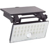 Applique da esterno - BRILLIANT - LUTON - LED e solare - Rilevatore di movimento - Plastica e metallo - 4 W - Nero