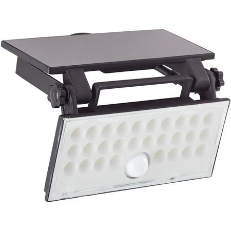 Applique da esterno - BRILLIANT - LUTON - LED e solare - Rilevatore di movimento - Plastica e metallo - 4 W - Nero