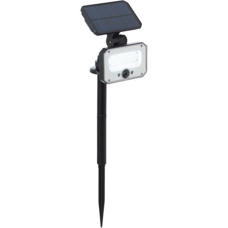 Faretto da esterno - BRILLIANT - JOPLIN - LED e solare - Rilevatore - Plastica e vetro - 4 W - Nero