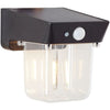 Lampada da parete per esterno - BRILLIANT - PARSON - LED e solare - Rilevatore di movimento - Plastica - 3,7 W - Nero