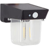 Lampada da parete per esterno - BRILLIANT - PARSON - LED e solare - Rilevatore di movimento - Plastica - 3,7 W - Nero