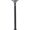 Paletto da esterno - BRILLIANT - GARVINA - LED e solare - Rilevatore di movimento - Acciaio inox e plastica - 4 W - Nero