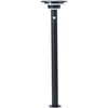 Paletto da esterno - BRILLIANT - GARVINA - LED e solare - Rilevatore di movimento - Acciaio inox e plastica - 4 W - Nero