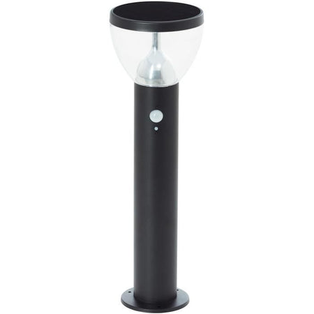 Terminale da esterno - BRILLIANT - TULIP - LED e solare - Rilevatore di movimento - Acciaio inossidabile e plastica - 4 W - Nero