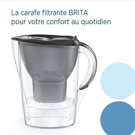 Brita Carafe Filter Marella Graphite (2.4L) includeva 1 cartuccia Maxtra Pro All-1