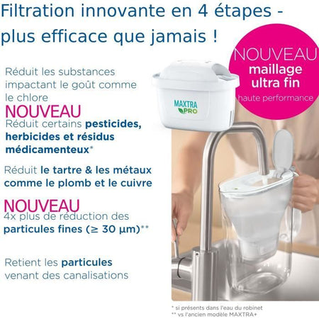 Brita Carafe Filter Marella Bleue XL (3.5L) Incluso 1 Cartuccia Maxtra Pro All-1