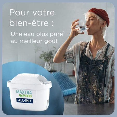 Brita Carafe Filter Marella XL Blanche (3.5L) compreso 1 cartuccia Maxtra Pro All-1