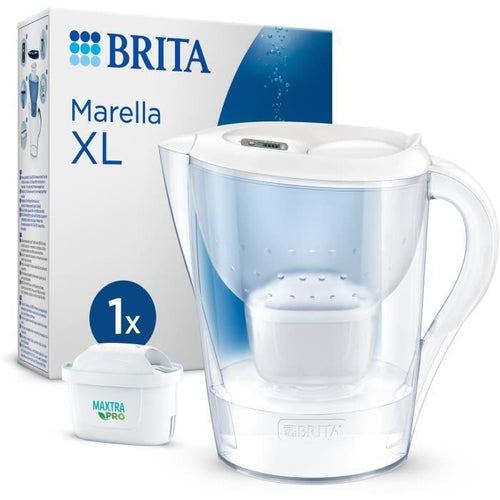 Brita Carafe Filter Marella XL Blanche (3.5L) compreso 1 cartuccia Maxtra Pro All-1