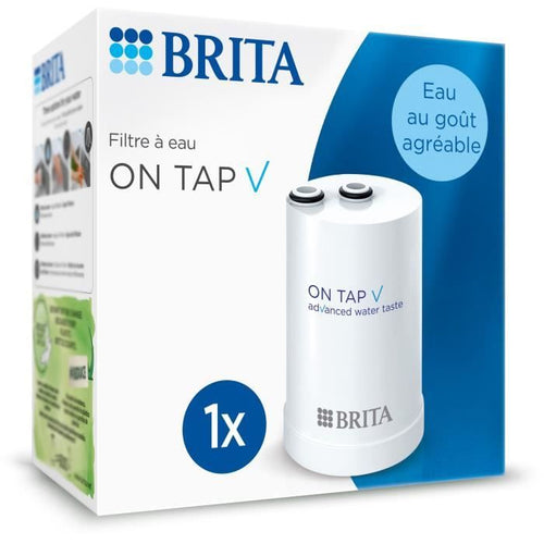 Pack 1 Filtro acqua - BRITA - ON TAP V - 600 L di acqua filtrata / 4 mesi - Compatibile con il sistema di filtrazione del rubinetto ON TAP V