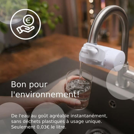 Pack 1 Filtro acqua - BRITA - ON TAP V - 600 L di acqua filtrata / 4 mesi - Compatibile con il sistema di filtrazione del rubinetto ON TAP V