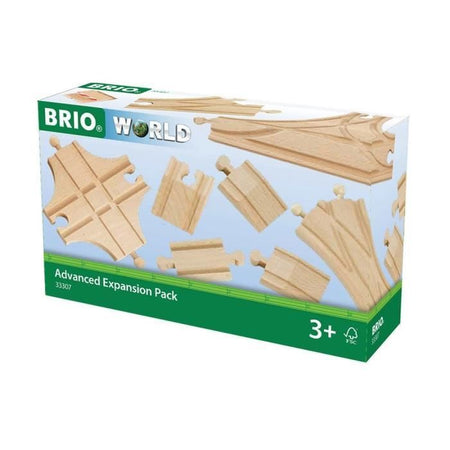 BRIO World - 33307 - Set 11 Binari Evolution Avance - Accessorio per Circuito del Trenino in Legno - Assortimento di Binari - a partire da 3 anni