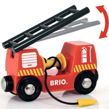 BRIO World - 33811 - Fire Truck Sound And Light - Giocattolo in legno