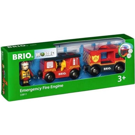 BRIO World - 33811 - Fire Truck Sound And Light - Giocattolo in legno