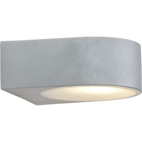 BRILLIANT - TYLER Applique da esterno - colore titanio - metallo/vetro E27 1x60W