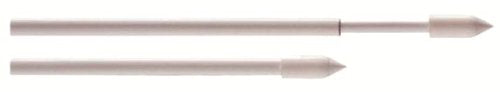 SWISH - 2 BACCHETTE TONDE A MOLLA CON DOPPIA PUNTA 50-55 CM ALLUMINIO BIANCO