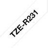 Nastro BROTHER - TZER231 - Nero su Bianco 12mm - Qt 1