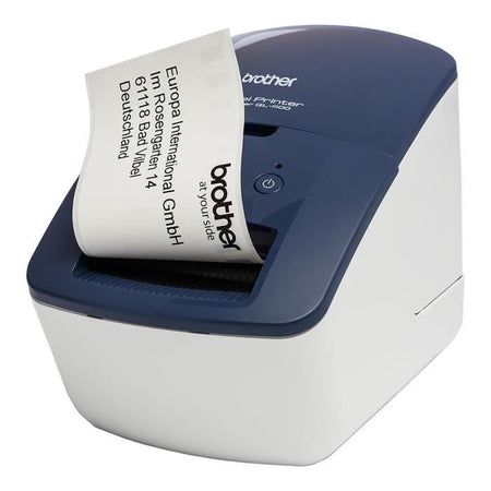 BROTHER QL-600 Stampante professionale per etichette blu - Ideale per piccole imprese e lavori domestici