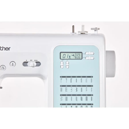 BROTHER FS40s Macchina da cucire elettronica -40 punti-Sistema di infilatura dell'ago-Display LCD-Tasti di selezione-Braccio libero