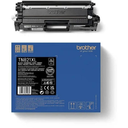 Black Toner - Brother - TN821XLBK - 12.000 pagine
