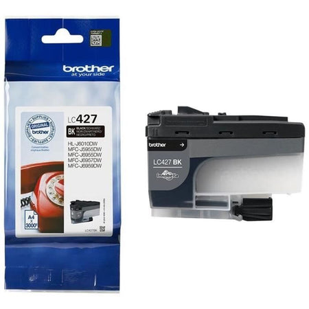 Cartuccia d'inchiostro LC427BK - BROTHER - Nero - 3000 pagine - Per Brother MFC-J6955DW, MFC-J6957DW, MFC-J5955DW e HL-J6010DW