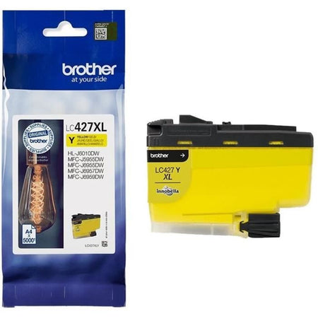 Cartuccia d'inchiostro LC427XLY - BROTHER - Giallo - 5000 pagine - Per Brother MFC-J6955DW, MFC-J6957DW, MFC-J5955DW e HL-J6010DW