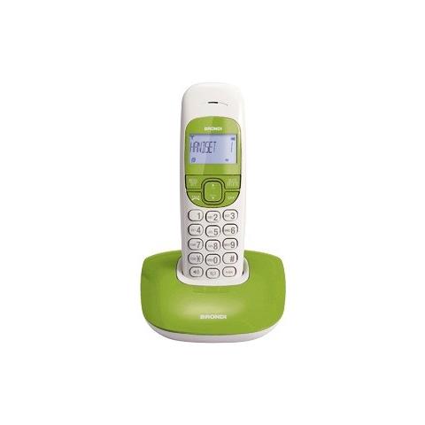 BRONDI NICE (BIANCO/VERDE) - TELEFONO CORDLESS SINGOLO - VIVAVOCE