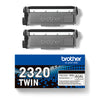 Bundle Di 2 Toner Nero Tn-2320 Da 2.600 Pagine