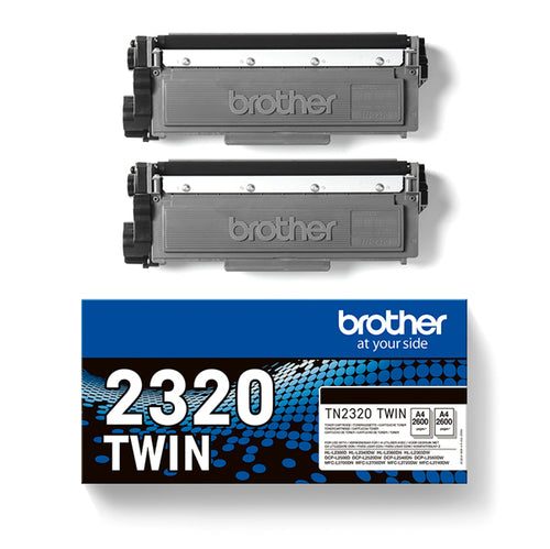 Bundle Di 2 Toner Nero Tn-2320 Da 2.600 Pagine