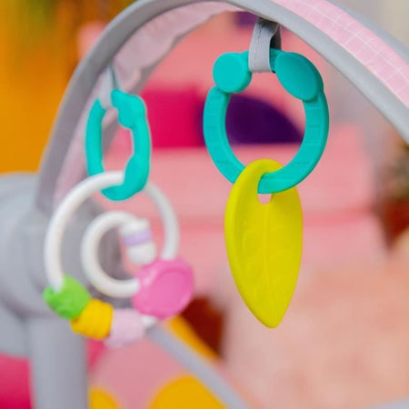 Altalena portatile e compatta - BRIGHT STARTS - Pink Paradise - Altalena automatica con musica - Unisex - Neonati+