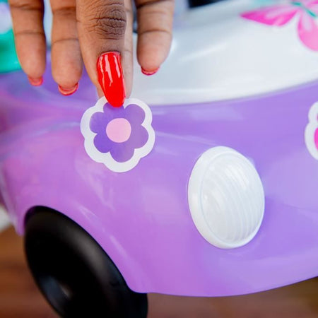 BRIGHT STARTS Camminatore 3 in 1, piccola automobile, 3 modalità di gioco in evoluzione, viola